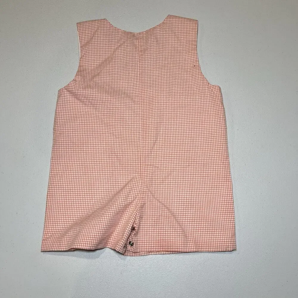 Beaufort Bonnet Embroidered JPE Lot Of Two Gingham Jack‎ Keene Jon Jon Overalls